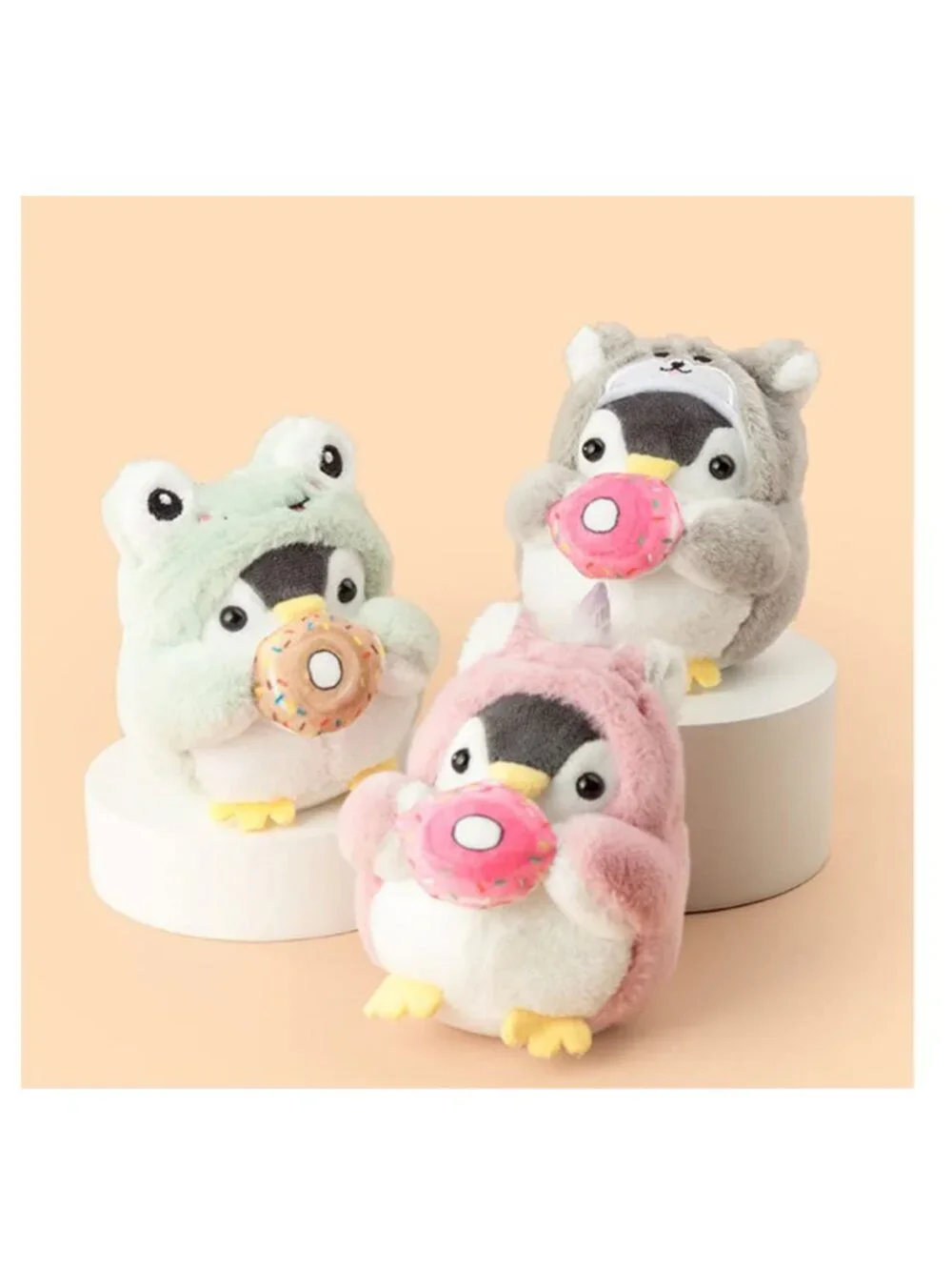 Cute Plush Penguin Pendant Keychain for Handbag, Backpack, Car Keys